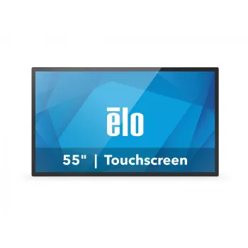Elo 5554L, 138,6 cm (54,6 col.), projekcinis talpinis, 4K, USB-C, Ethernet, rinkinys, juodas jutiklinis monitorius (16:9), 138,6 cm (54,6 col.), projekcinis talpinis, kelių lietimų (40 taškų), skiriamoji geba
