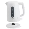 Elektrinis virdulys Adler AD 1379w — 1,7 L, iki 2200 W, baltas, 360° pasukamas pagrindas, polipropilenas