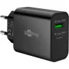 Goobay USB-C PD GaN dvigubas greitasis įkroviklis 30 W juodas (75335)