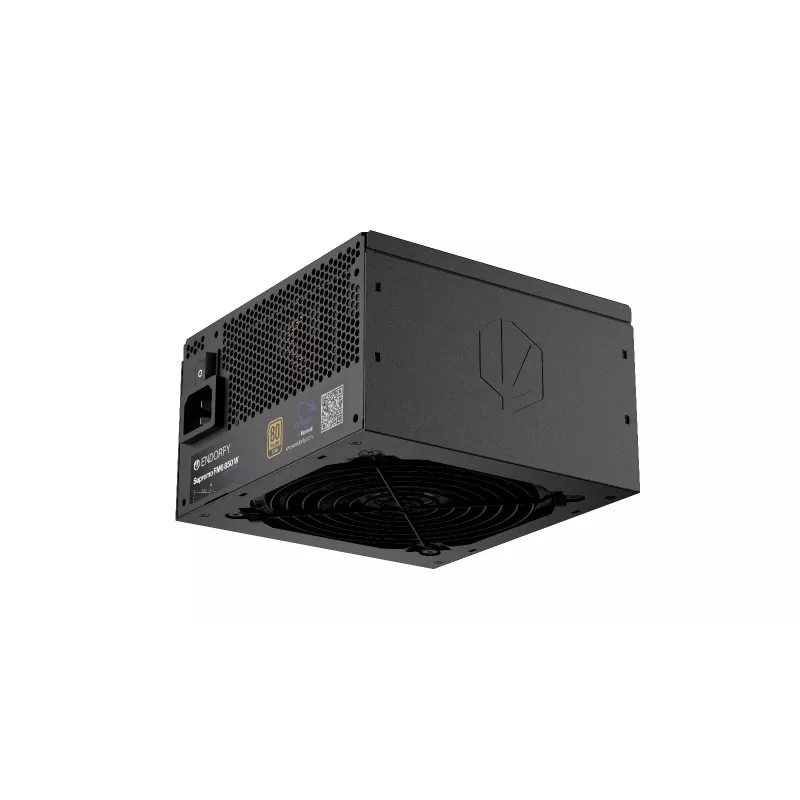 Maitinimo blokas ENDORFY Supremo FM6 850 W, 24 kontaktų ATX, visiškai modulinis, 80 PLUS Gold, 120 mm ventiliatorius, juodas