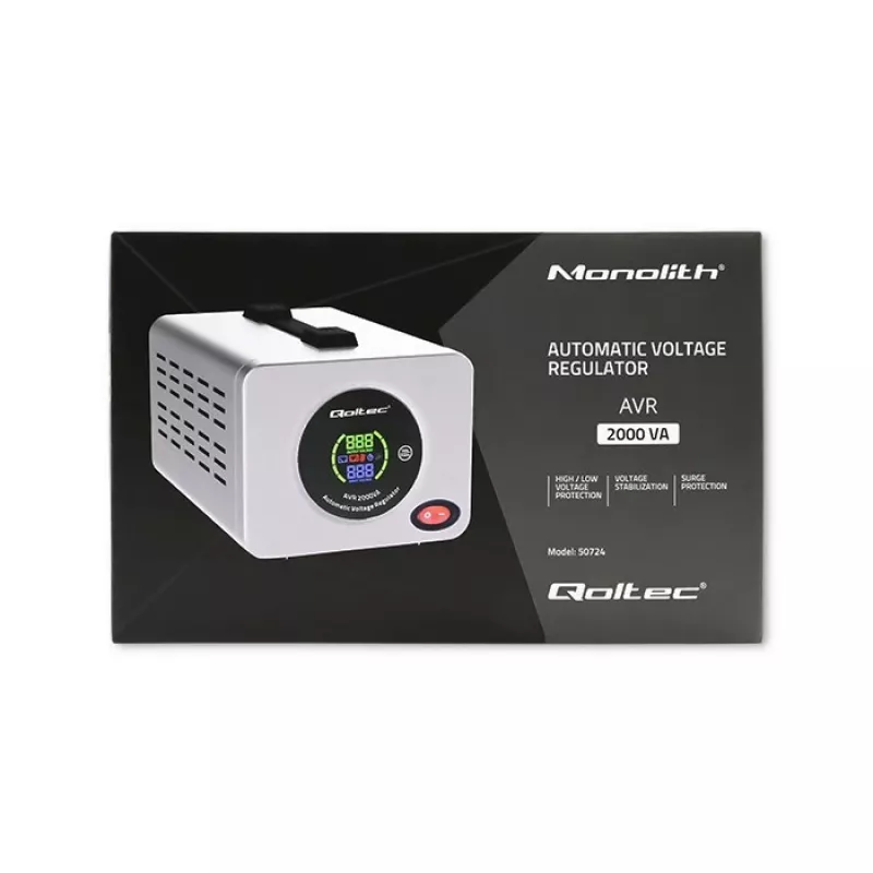 Qoltec 50724 automatinis įtampos stabilizatorius AVR 2000 VA