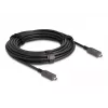 DeLOCK Active Optical USB-C Video + Data + PD kabelis 10 m Juoda