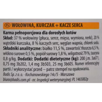 Drėgnas kačių maistas animonda ANIMONDA Carny 200 g — jautiena, be grūdų, be glitimo