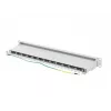 Patch panel 1U LANBERG PPS7-1024-S — 24 prievadų, Cat7, F/UTP, metalinis, 1U (445×102×44,5 mm)