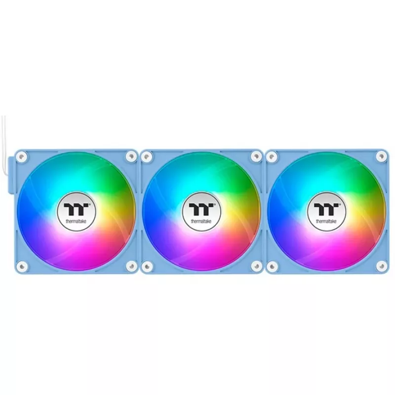 Thermaltake CT140 EX Reverse ARGB 140 mm korpuso ventiliatorius, 3 vnt. pakuotė, „Hydrangea Mėlyna“