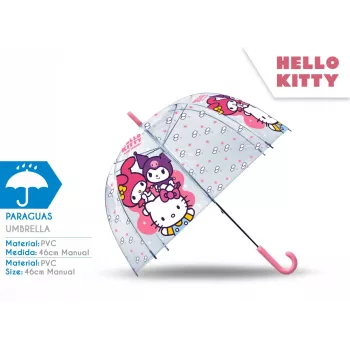 Permatomas skėtis Hello Kitty