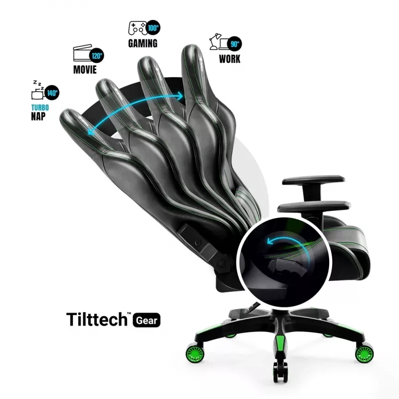 Diablo X-One 2.0 Normal Size Gaming chair Juoda, Green