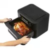 ProfiCook PC-FR 1313 H dviguba karšto oro gruzdintuvė, 10 L, 2400 W, juoda/nerūdijantis plienas