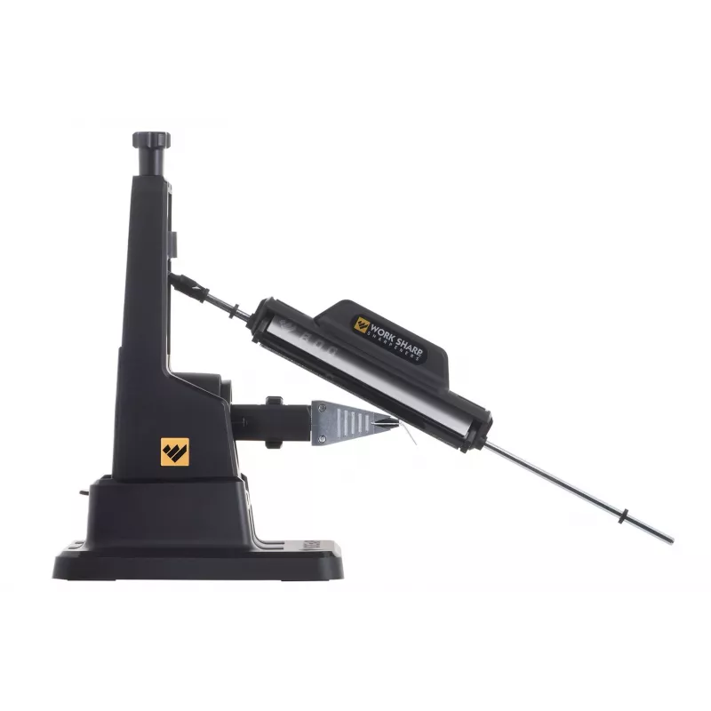 Peilių galąstuvas Work Sharp Precision Adjust 09DX164 reguliuojamas kampas su keraminio šlifavimo strypu, deimantinėmis plokštelėmis, juodas, 243,8×165,1×143,3 mm