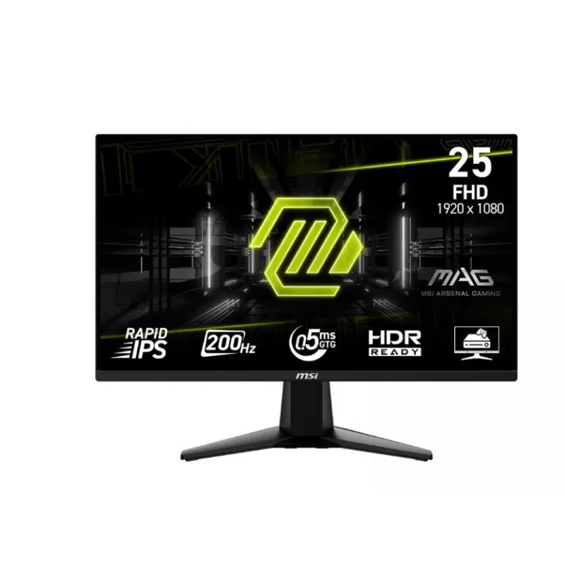Monitorius MSI MAG 255FDE E20 24,5 col. Rapid IPS skydelis 200 Hz 0,5 ms