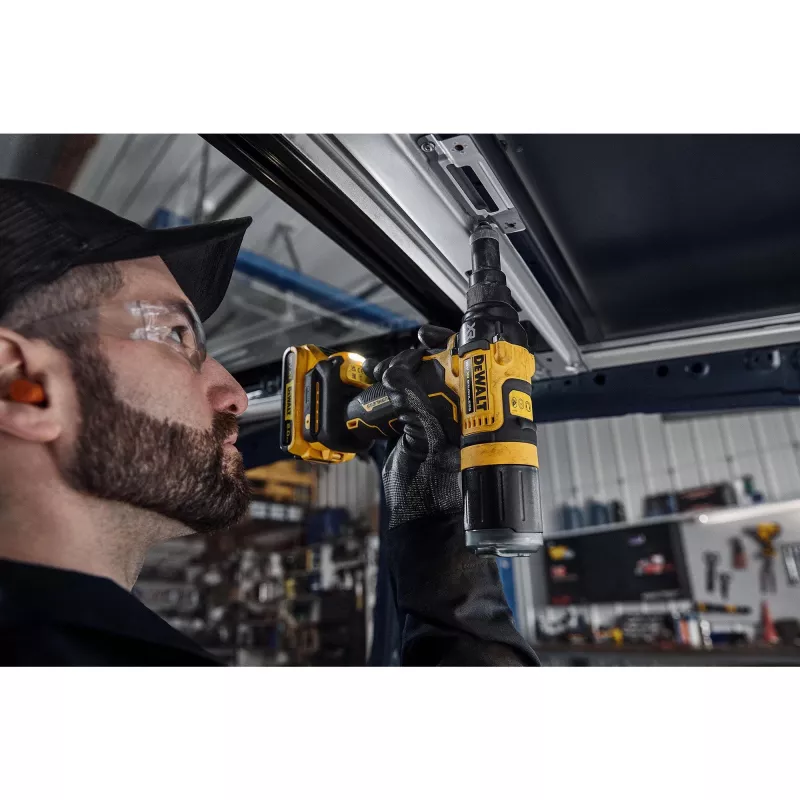 DeWALT DCF403NT-XJ elektrinis kniedijimo įrankis Juoda, Geltona 2,4;3,2;4;4,8 mm 10000 kN