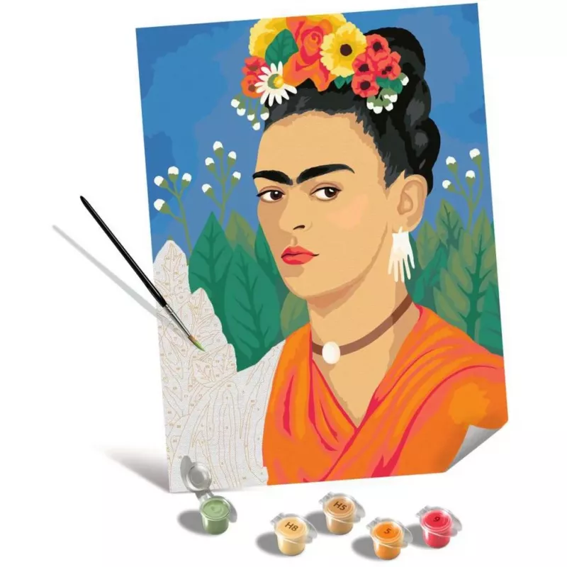 „Ravensburger CreArt“ drobės dėlionės rinkinys, meno kolekcija: Fridos Kahlo paveikslas, drobės versija