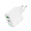 Alimentator Retea 220V GEMBIRD, Universalus, 1 X USB Type-C D 20W, 1 X USB-A 3.0 QC 18W, LED indikatorius, balta