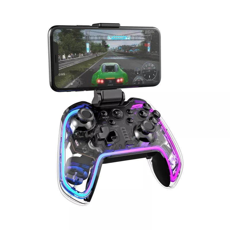 Žaidimų valdiklis White Shark GPW-8040 RGB belaidis Bluetooth, modelis PRAETORIAN