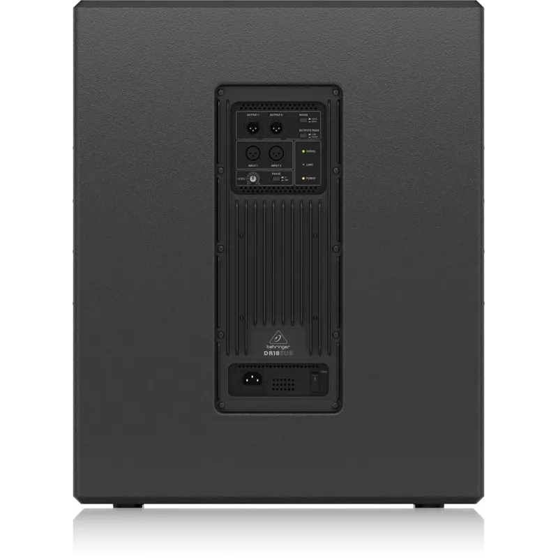 Behringer DR18SUB žemųjų dažnių garsiakalbis Juoda Aktyvus žemųjų dažnių garsiakalbis 800 W