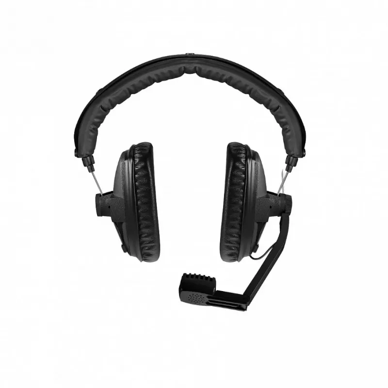 Ausinės su mikrofonu Beyerdynamic DT 109 200/50 juodos — profesionalios transliacijų ryšio ausinės su mikrofonu