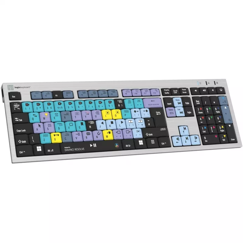 Logickeyboard LKB-RESC-AJPU-UK klaviatūra, skirta biurui, USB, QWERTY, anglų k.