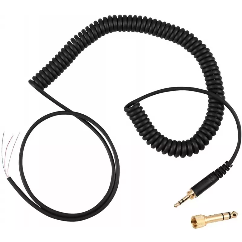 Laidas su kištuku, tiesus, atsarginis, skirtas Beyerdynamic DT 770 PRO, juodas