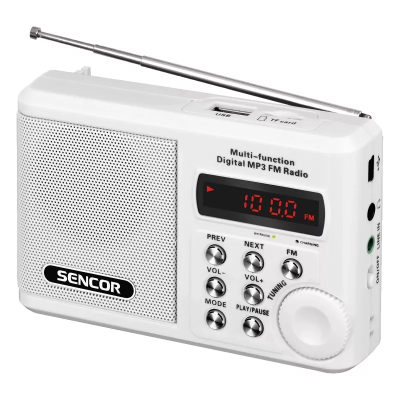 Nešiojamasis radijas SRD 215 W MP3, USB, SD