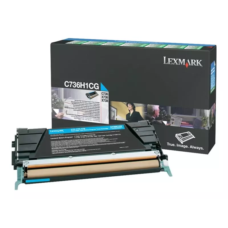 Lexmark C736H1CG - žydras dažiklis - skirta C736dn, C736dtn, C736N, X736de, X738de, X738dte