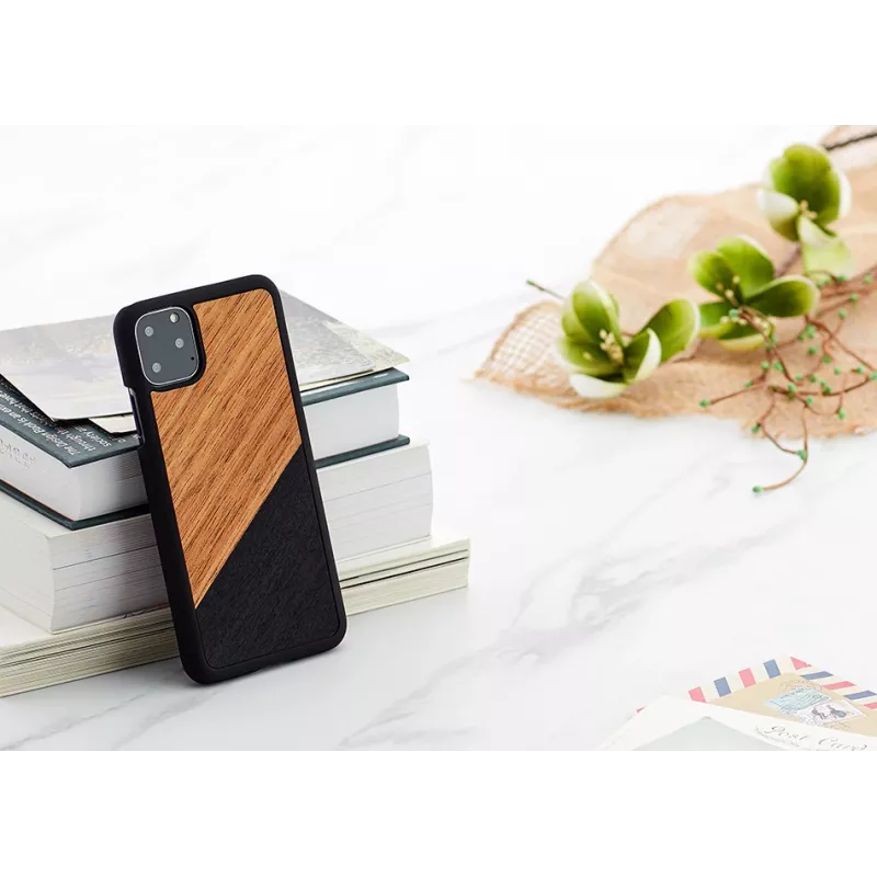 man and wood išmaniojo telefono dėklas iPhone 11 Pro Max — western Juoda apdaila