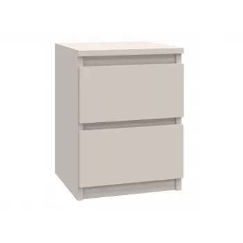 top e shop naktinis staliukas MALWA M2 KASZMIR — 2 stalčiai, medžio drožlių plokštė, kašmyro spalva, 300×300×400 mm