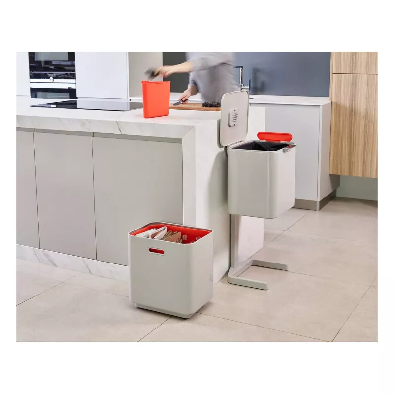 Joseph Joseph šiukšlių dėžė Totem 60 L akmens pilkumo