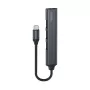 USB 3.0 4 prievadų sąsajos šakotuvas SAVIO AK-71 su USB-C, 5000 Mbit/s, 2 metų garantija
