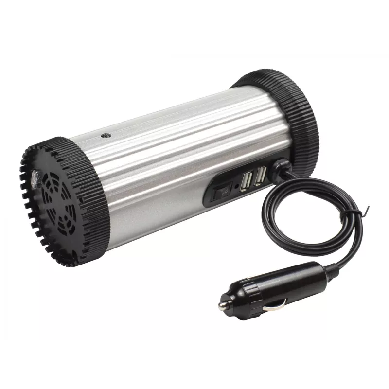 Gembird EG-PWC150-01 maitinimo adapteris/inverteris automobiliui 150 W juoda, pilka