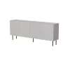 Komoda Cama Meble LUCCA 4D — 200 x 40 x 80 cm, kašmyro spalvos, medžio drožlių plokštė