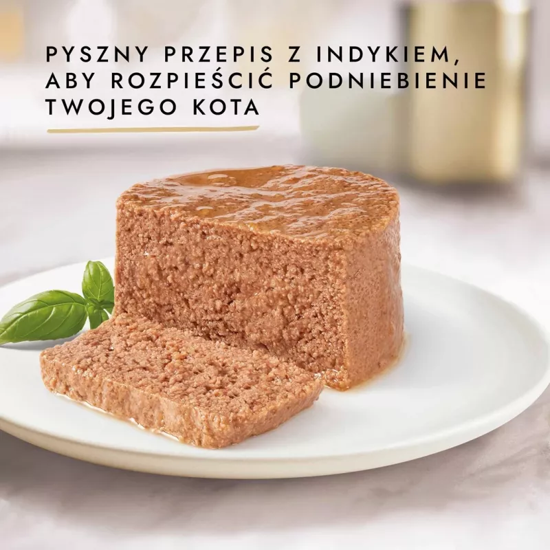 Drėgnas kačių ėdalas Purina Nestlé GOURMET Gold su kalakutiena 85 g skardinė suaugusioms katėms, antsvorio receptūra