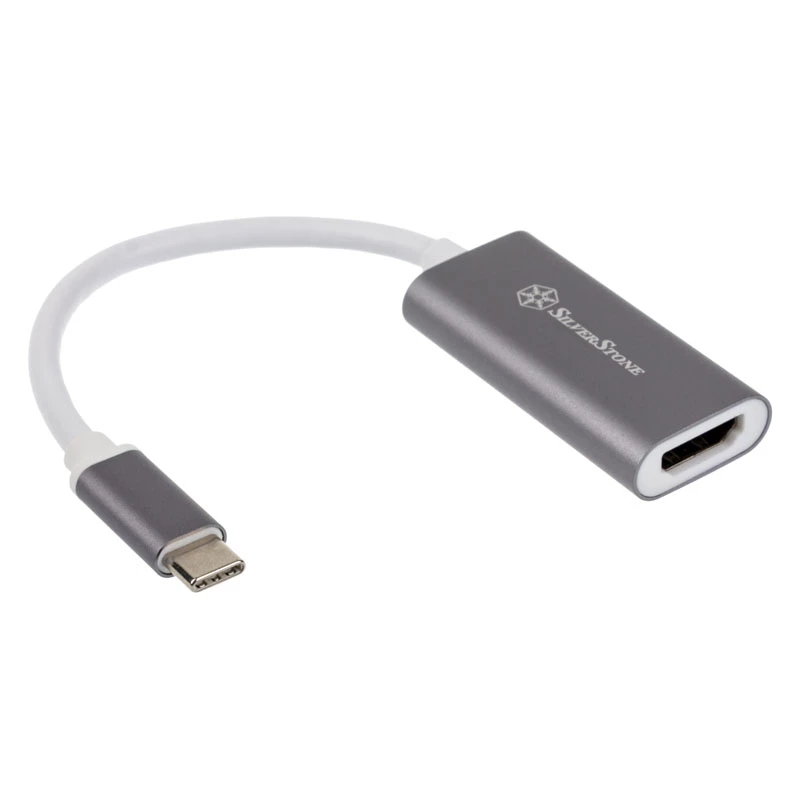 Adapteris SidabrinėSTONE USB 3.1 Type-C į HDMI 2.0b SST-EP07C-E, vaizdo išvesties adapteris