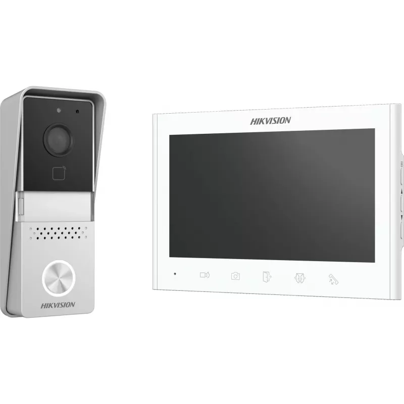 Video durų skambučio rinkinys Hikvision DS-KIS102-P/Surface — 2 laidų paviršinio montavimo sistema