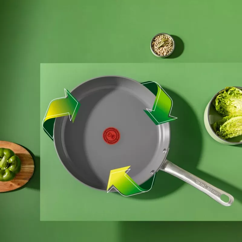 Keptuvė Tefal Renewal C4260443 24 cm — aliuminis, keraminė neprideganti danga, tinkama indukcijai, Thermo-Spot