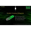 Raktų pakabuko žibintuvėlis Nitecore TIKI GITD pilkas — USB įkraunamas, 1 lm, 55 mm, 12 g, IP66