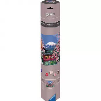 Ravensburger tapybos rinkinys CreArt Japanese Cherry Blossom 23914 – meno rinkinys tapybai