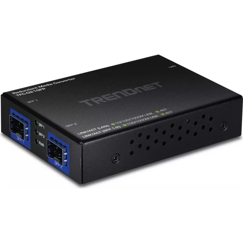 TRENDnet TO Dual SFP FIBER - Keitiklis - Šviesolaidinis (LWL) (TFC-G21SFP)