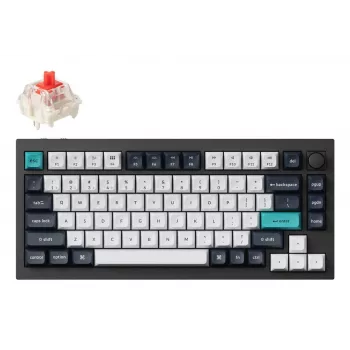 Mechaninė klaviatūra Keychron Q1 Max — USB + RF Wireless + Bluetooth, QWERTY Nordic, juoda, RGB