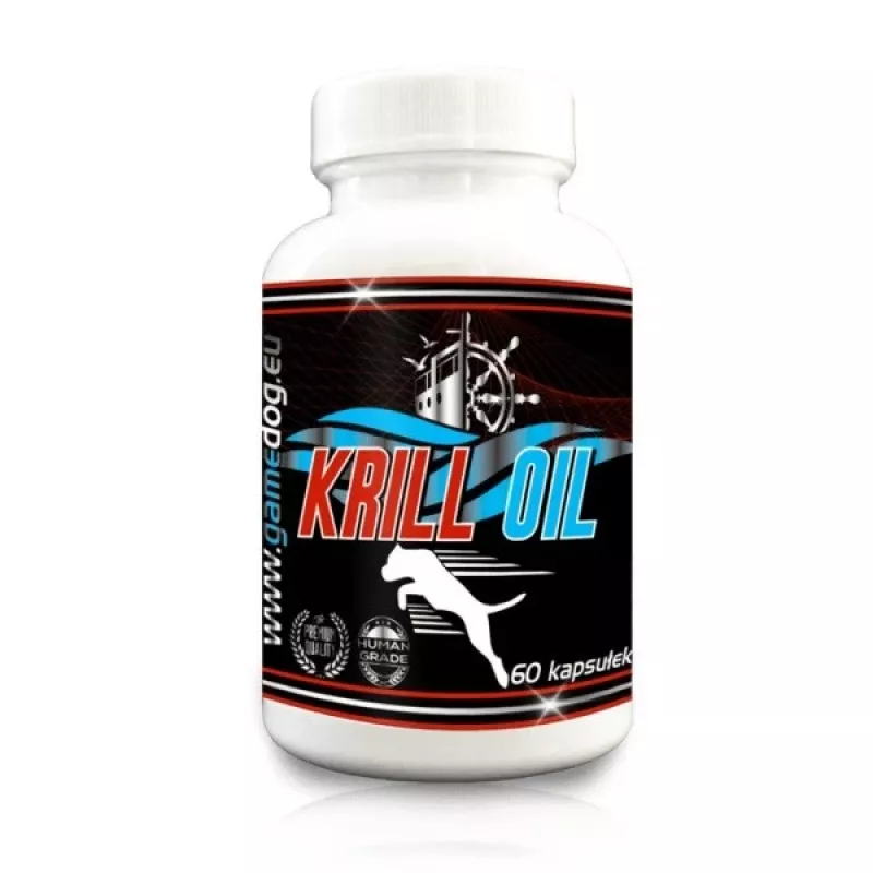 GAME DOG Krill Oil - papildai šunims - 60 tablečių