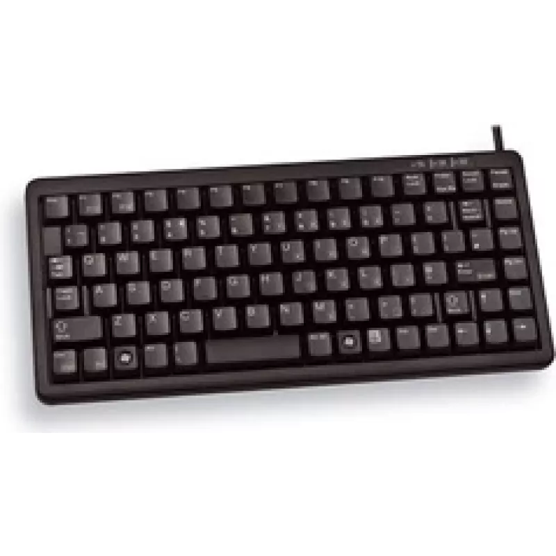 Klaviatūra CHERRY G84-4100 universali USB QWERTY juoda Mini 83 klavišai