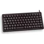 Klaviatūra CHERRY G84-4100 universali USB QWERTY juoda Mini 83 klavišai