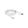 DisplayPort laidas DeLOCK 83481 Mini DisplayPort 1 m Baltas