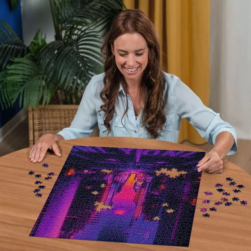 Dėlionė Ravensburger New York in Neon, 1000 dalių, suaugusiųjų dėlionė