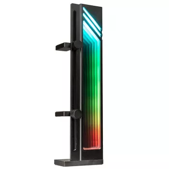GPU atraminis laikiklis Kolink Core Pro Aliuminis su ARGB begalybės veidrodžio efektu, reguliuojamas aukštis, palaiko iki dviejų GPU, juodas