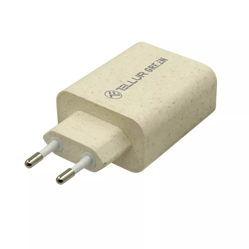 Įkroviklis Tellur TLL151321 Type-C PD20W USB QC3.0, 20W PD ir QC3.0 greitas įkrovimas