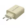 Įkroviklis Tellur TLL151321 Type-C PD20W USB QC3.0, 20W PD ir QC3.0 greitas įkrovimas