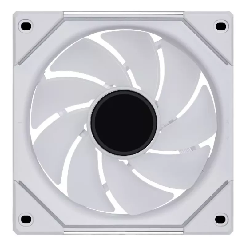 120 mm Lian Li UNI FAN SL-INF belaidis ARGB PWM — baltas, modulinė magnetinė ventiliatorių sistema