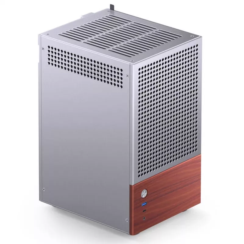 PC korpusas Jonsbo T6, Mini-Tower, Mini-ITX, sidabrinis