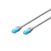 komutacinis kabelis U/UTP Cat.5e PVC 0,5m mėlynas