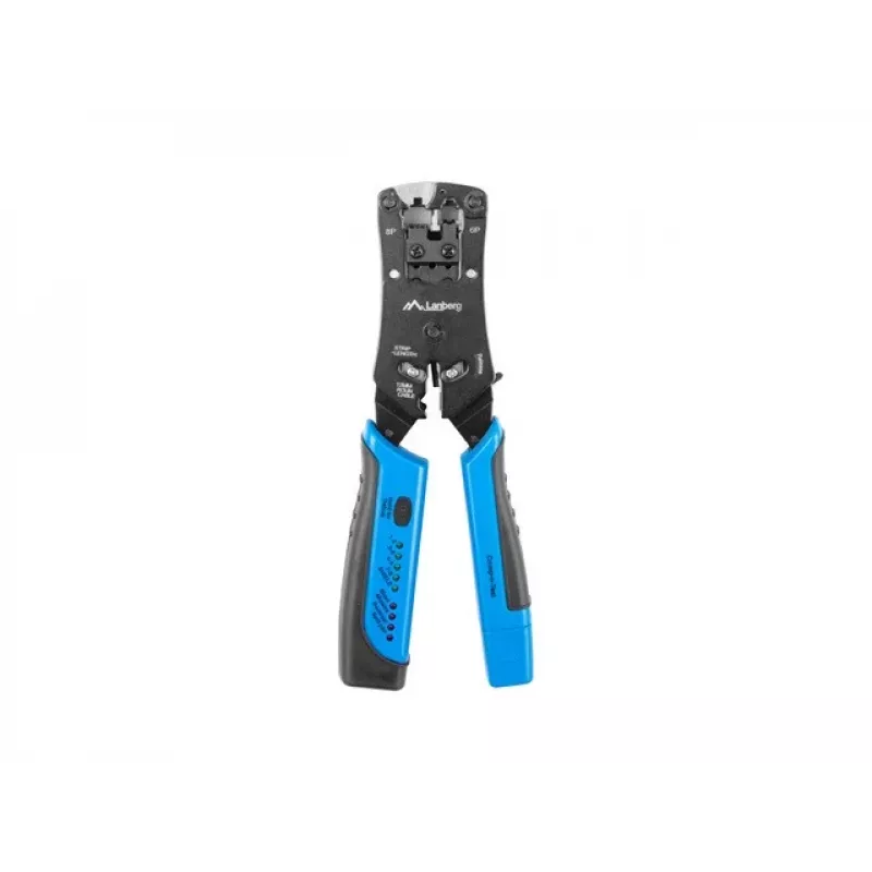 Lanberg NT-0203 kabelių užspaudimo įrankis Užspaudimo įrankis Juoda, Mėlyna